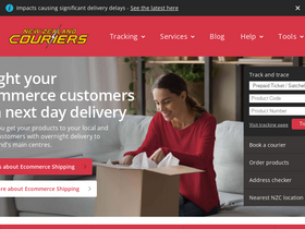 'nzcouriers.co.nz' screenshot