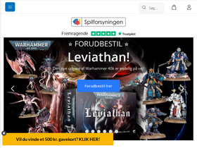 'spilforsyningen.dk' screenshot