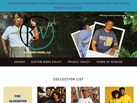 kvcollections.com homepage screenshot