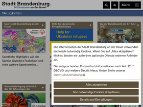 'stadt-brandenburg.de' screenshot