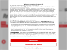 'reviersport.de' screenshot