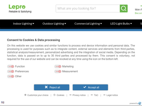 Lepro website screenshot