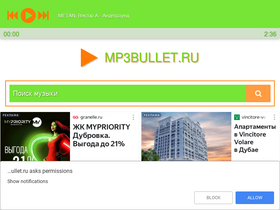 'mp3bullet.ru' screenshot