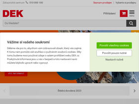 'dek.cz' screenshot