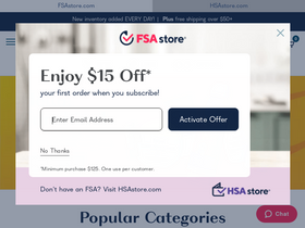 'fsastore.com' screenshot