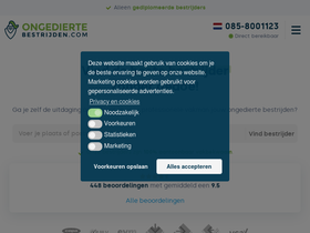 'ongediertebestrijden.com' screenshot