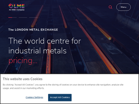 'lme.com' screenshot