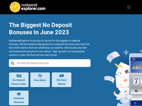 'nodepositexplorer.com' screenshot
