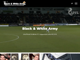'blackandwhitearmy.com' screenshot