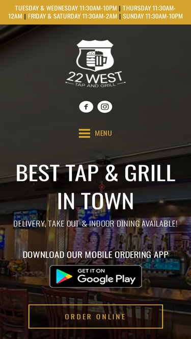 22westtapandgrill.com
