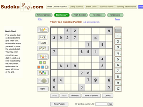 'sudoku9x9.com' screenshot