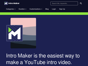 'intromaker.com' screenshot