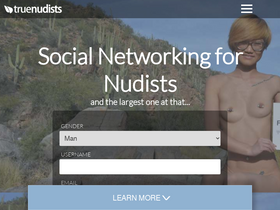 'truenudists.com' screenshot