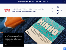 'nakedandfamousdenim.com' screenshot