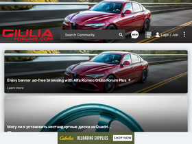 'giuliaforums.com' screenshot