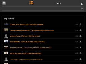 'topremix.net' screenshot
