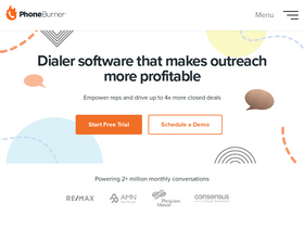 'phoneburner.com' screenshot