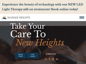 'massageheights.com' screenshot