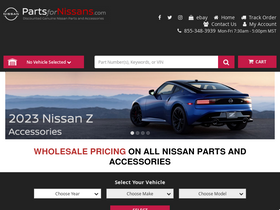 'partsfornissans.com' screenshot