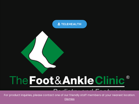'thefootandankleclinic.com.au' screenshot