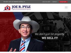'joerpyleauctions.com' screenshot