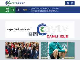'caytvhaber.com' screenshot