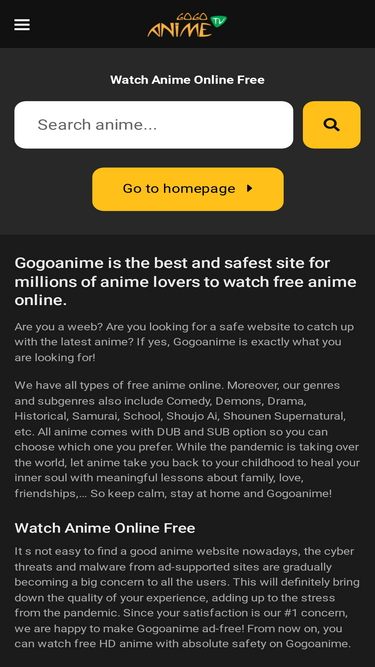 Gogoanime best sale like website