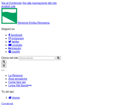 'progeu.regione.emilia-romagna.it' screenshot