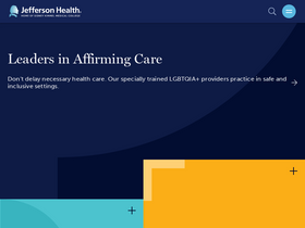 'jeffersonhealth.org' screenshot