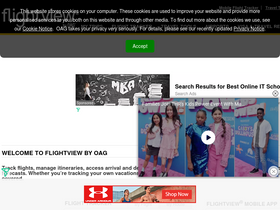 'flightview.com' screenshot