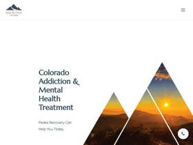 'peaksrecovery.com' screenshot