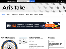 'aristake.com' screenshot
