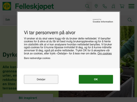 'felleskjopet.no' screenshot