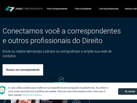 'juriscorrespondente.com.br' screenshot