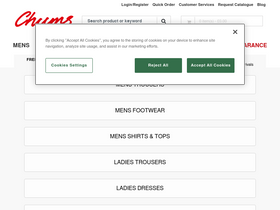 'chums.co.uk' screenshot