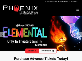 'phoenixtheatres.com' screenshot