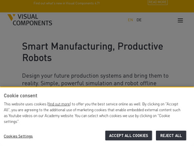 'visualcomponents.com' screenshot