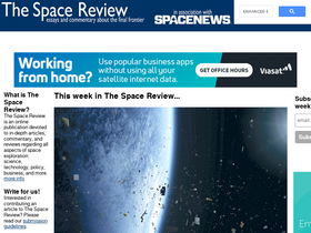 'thespacereview.com' screenshot