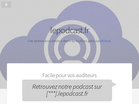 'lepodcast.fr' screenshot