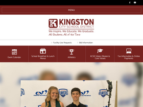 'kingstoncityschools.org' screenshot