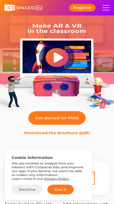 CoSpaces Edu :: Cookie Click