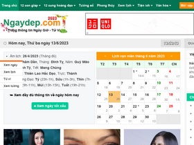 'ngaydep.com' screenshot