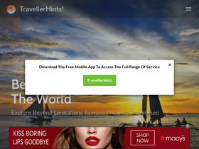 'travellerhints.com' screenshot