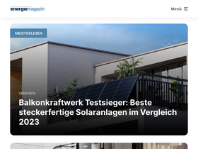 'energiemagazin.com' screenshot