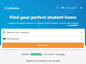 'unihomes.co.uk' screenshot