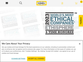 'hubbell.com' screenshot