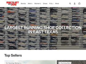 racquetjog.com homepage screenshot