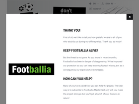 'footballia.eu' screenshot