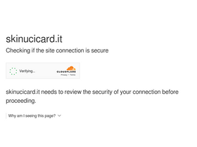 'skinucicard.it' screenshot