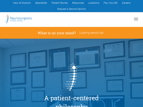 'neurosurgeonsofnewjersey.com' screenshot